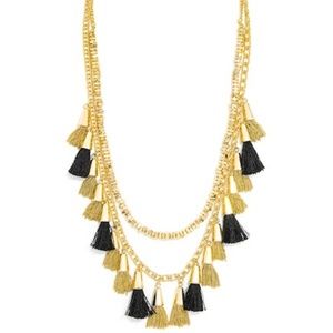 BaubleBar Grenada Necklace in Gold and Black